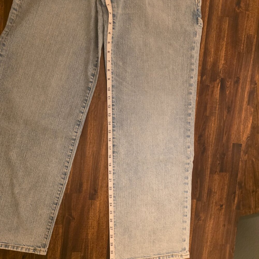 Current/Elliott The Painter Jeans 27 Salt Water Wide Leg Carpenter CE1021 NWT - Picture 5 of 11